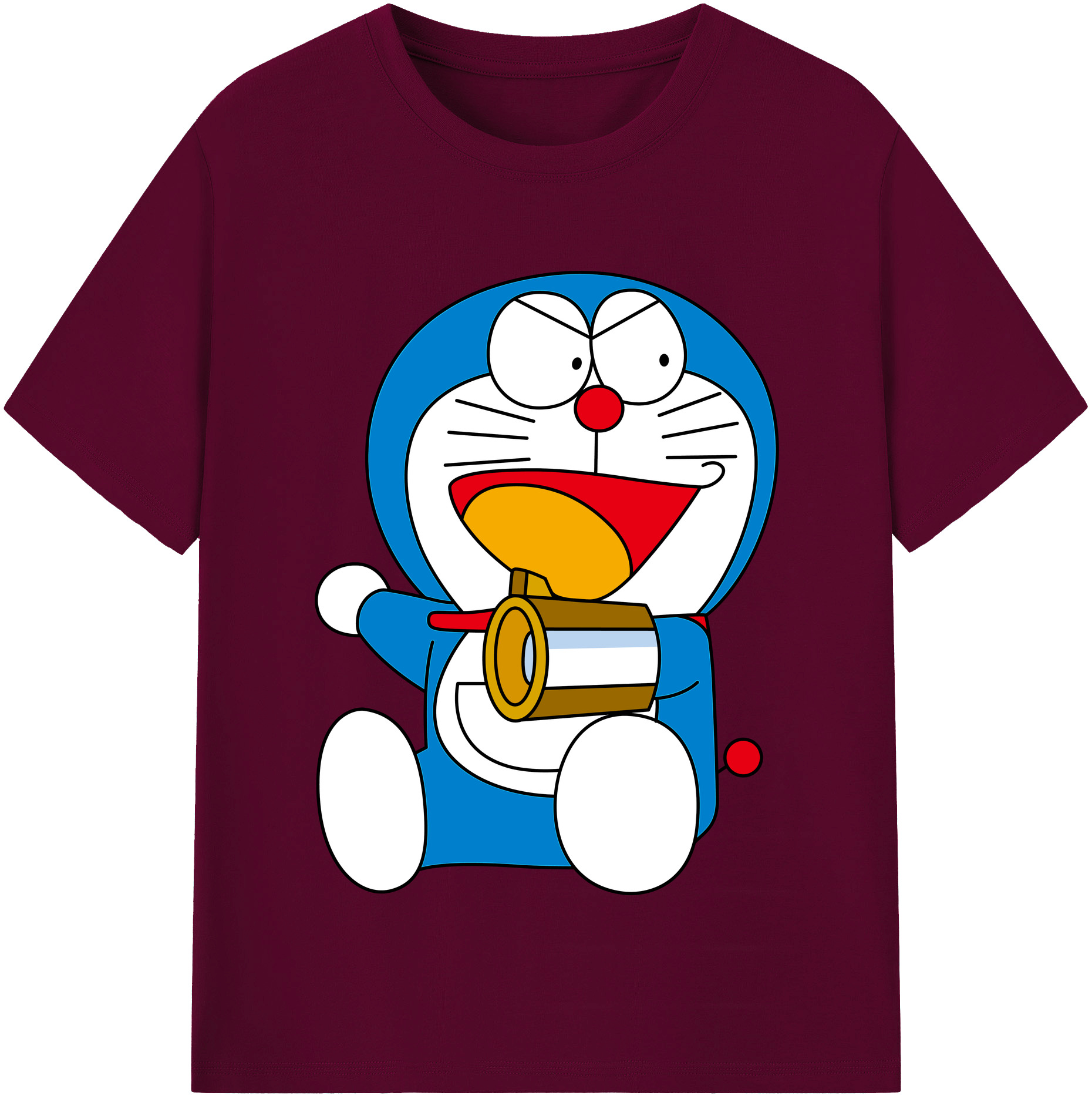 （画像用） ドラえもん Doraemon レディースカジュアルプリントTシャツ（綿100％）